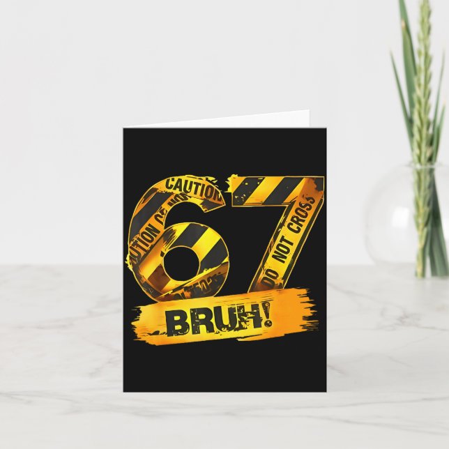 Carte Number 67 Numbered Uniform Srts Jersey Team 67th B (Devant)