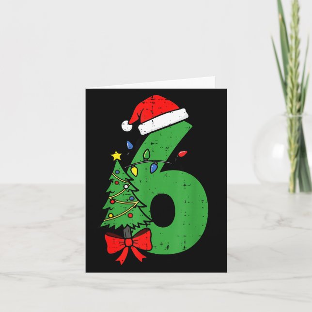 Carte Number 6 Christmas 6 7 Matching 67 Meme Men Women  (Devant)