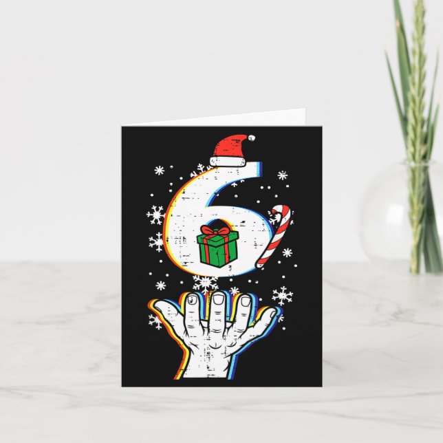 Carte Number 6 Matching 67 Meme Christmas 6 7 Xmas Men W (Devant)