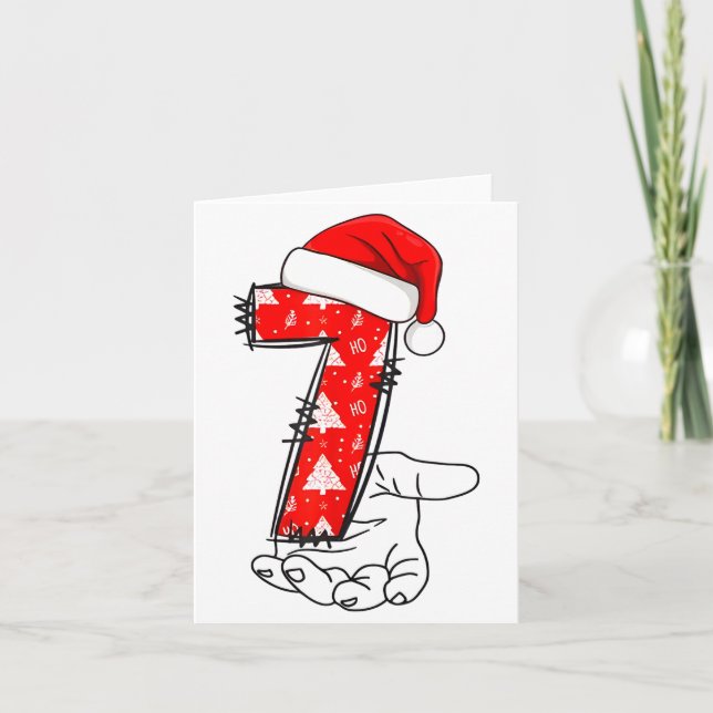 Carte Number 7 Matching 67 Meme Christmas Costume Men Wo (Devant)