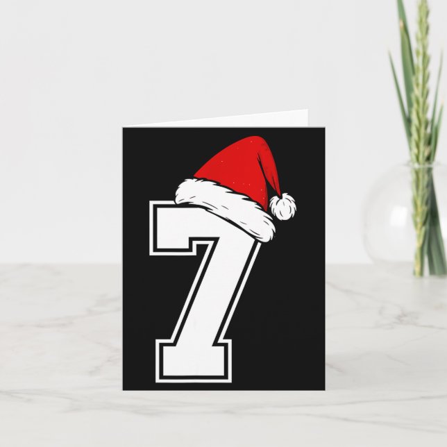 Carte Number 7 Matching Six Seven 6 7 Meme 6 7 Christmas (Devant)