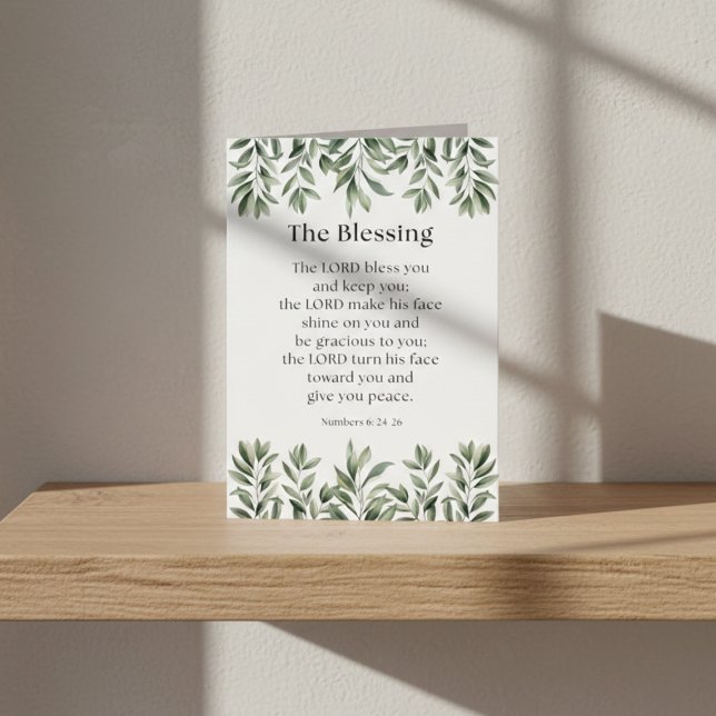 Carte Numbers 6:24-26 The Lord Bless You and Keep You (Créateur téléchargé)