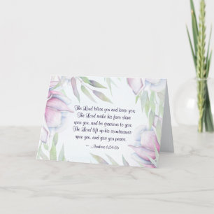 Carte Numbers 6:24-26 The Lord Bless You, Bible Verse