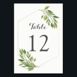 Carte numérique verte or cadre géométrique<br><div class="desc">Carte numérique verte avec cadre géométrique or moderne.</div>