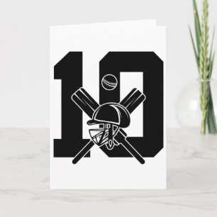 Carte Numéro 10 Years Cricket 10e anniversaire