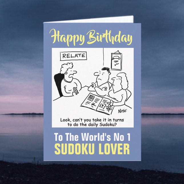 Carte Numéro 1 Sudoku Lover - Joyeux anniversaire (Créateur téléchargé)