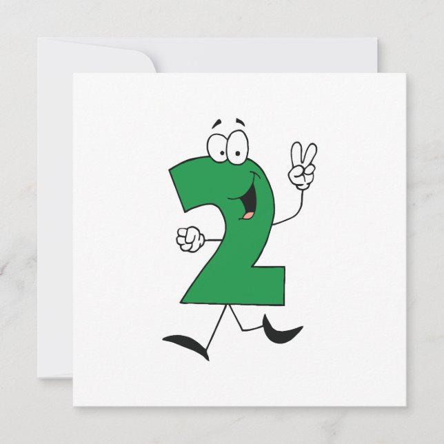 Carte Numéro 2e Anniversaire Tshirts et cadeaux (Devant)