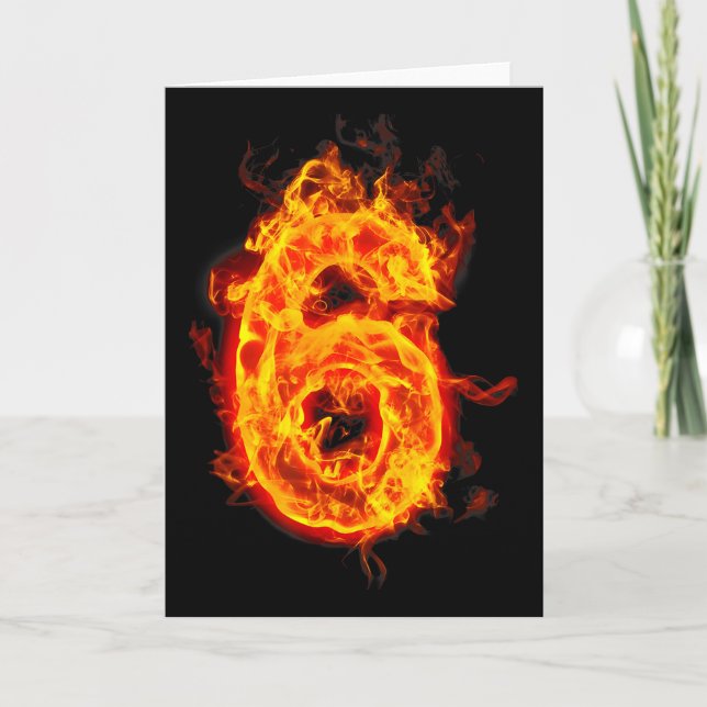 Carte Numéro 6 Fire Ice Numéro Six Sept Mème 67 Alpha S (Devant)