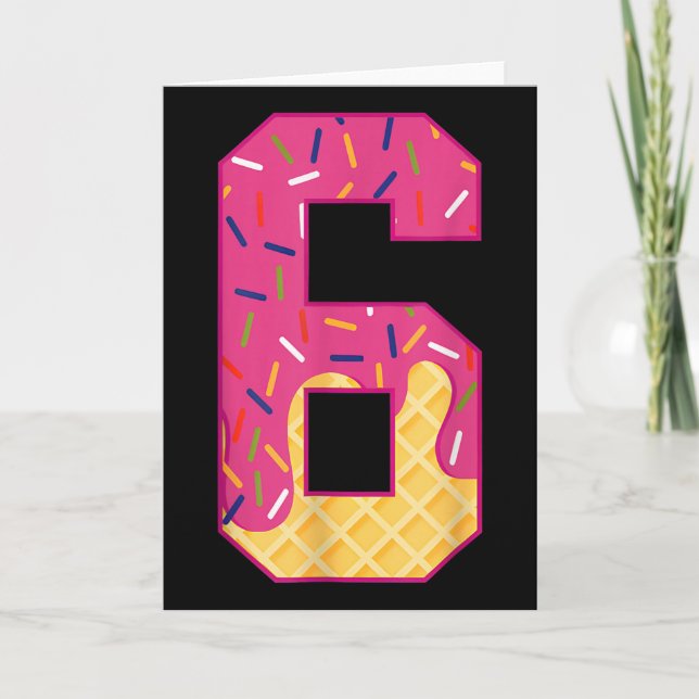 Carte Numéro 6 Glace Goutte 67 Mème Couple Halloween C (Devant)