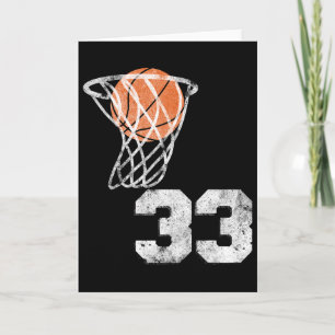 Carte Numéro de lecteur vintage Sketll Jersey Numéro 33