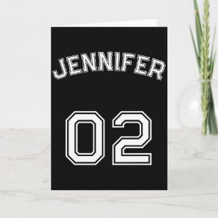 Carte Numéro de maillot de fille adolescente Toddler Nk 