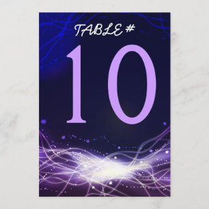 Carte Numéro de table Barbar Mitzvah