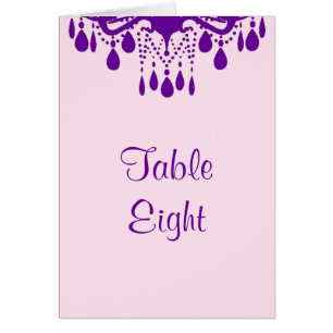 Carte Numéro de table de la grande salle de bal (v