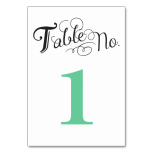 Carte Numéro de table Love Story