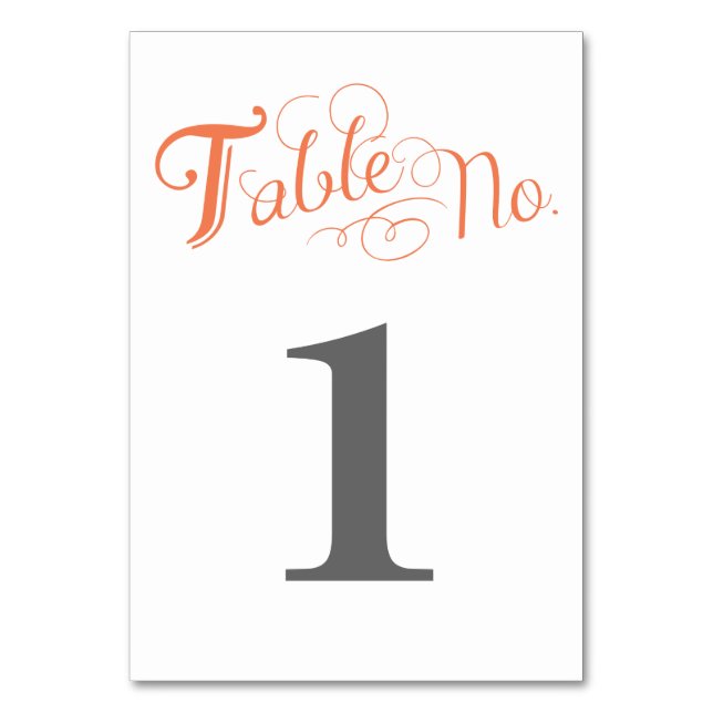 Carte Numéro de table Love Story (Dos)