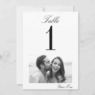Carte Numéro de table Mariage Moments chères (5x7)