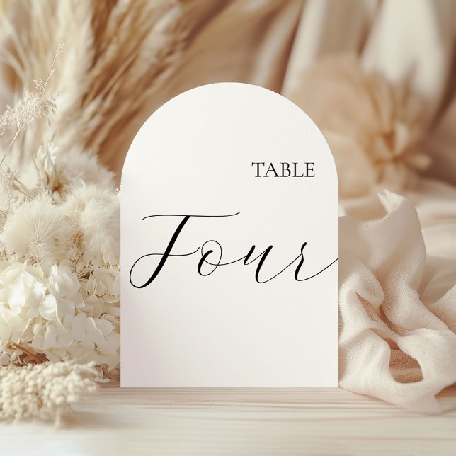 Carte numéro de table quatre (Créateur téléchargé)