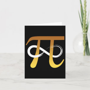 Carte Numéro Pi 3.14 Symbole d'infini Masse Funny Geek G