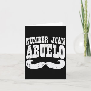 Carte Numéro Un Juan Abuelo Espagne Fête des pères mexic