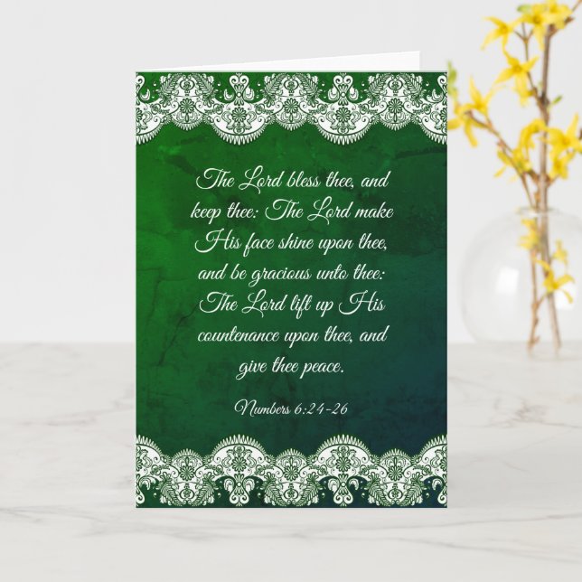 Carte Numéros 6:24-26 (Fleur jaune)