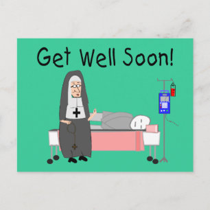 Carte Nun "Get Well Bientôt"