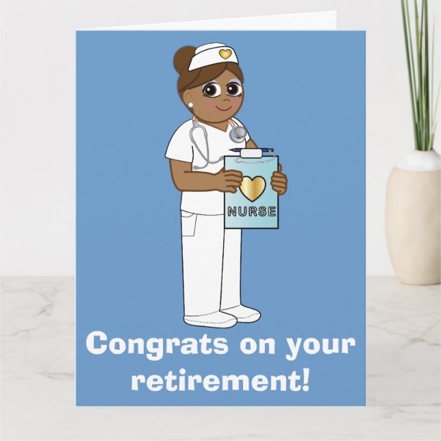 Carte Nurse: Congratulations on Your Retirement (Devant)