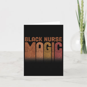 Carte Nurse Life Melanin Queen Black Girl Histoire de la