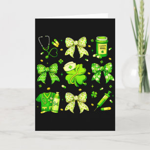 Carte Nurse noeud papillon coquette drôle pour fille fem