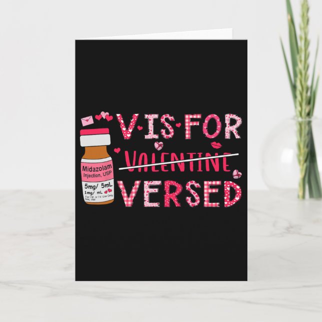 Carte Nurse Saint-Valentin V est pour Infirmière expérim (Devant)