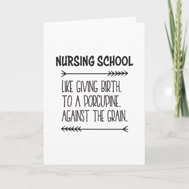 Carte Nurse Student Nurse Nurse School Funny (Devant)