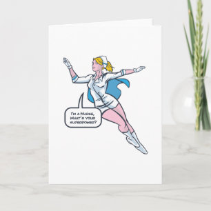 Carte Nurse Superhero