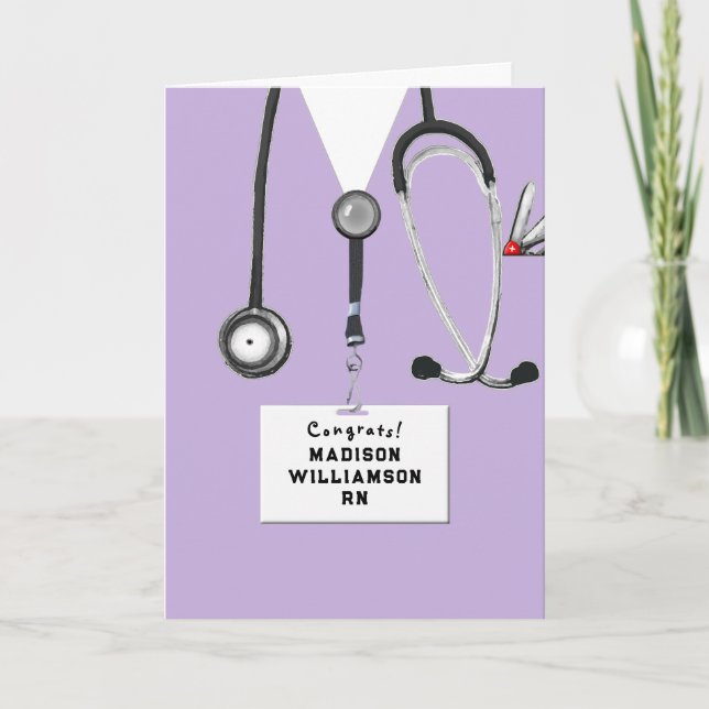 Carte Nursing School Graduation (Devant)