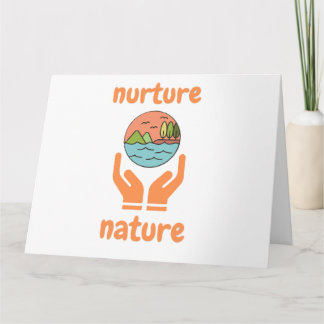 Carte Nurture de la nature, citations de vie 
