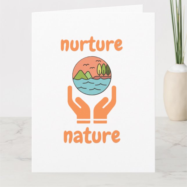 Carte Nurture of nature, life quotes  (Devant)