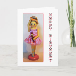 Carte Nutcracker Ballerina Joyeux anniversaire