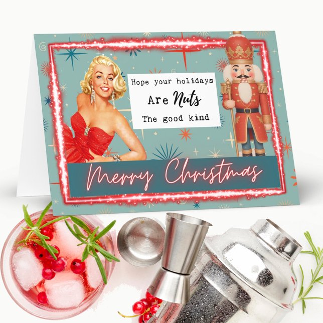 Carte Nutcracker Christmas Card - Funny - Retro - Bestie (Créateur téléchargé)