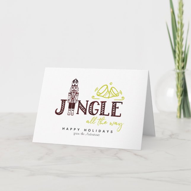 Carte Nutcracker Simple Holiday Card (Devant)