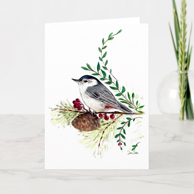 Carte Nuthatch Bird (Nuthatch Bird Card from Jenn's Emporium. )