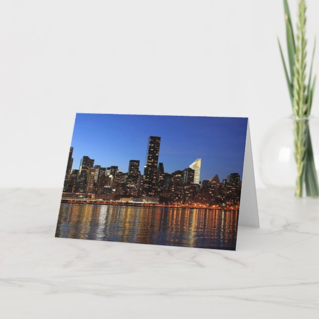 Carte NYC New York City Manhattan Nuit (Devant)