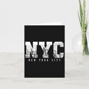 Carte Nyc New York City Ny Skyline Usa Amérique Vintage 