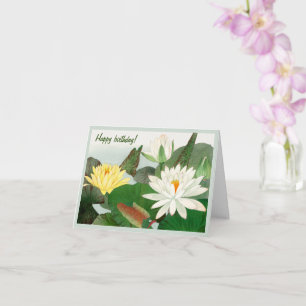 Carte Nymphaea lotus, Joyeux anniversaire