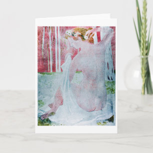 Carte Nymphe couronnée de marguerites, Maurice Denis