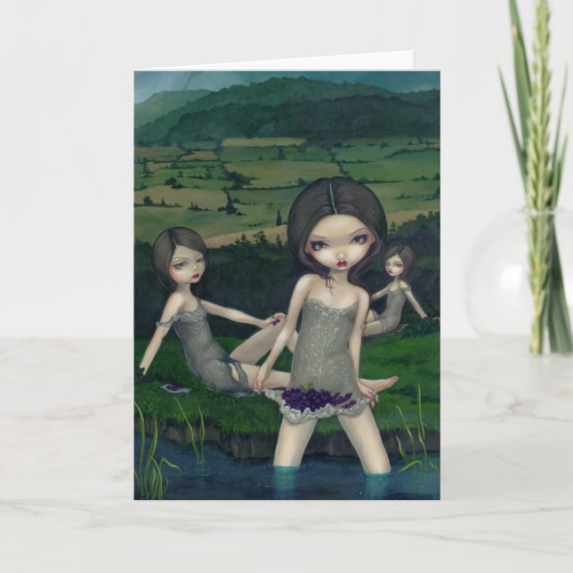 Carte "Nymphs Collecting Berries" (Devant)