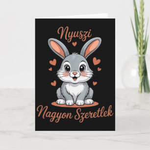 Carte Nyuszi, My Bunny Rabbit - Szeretlek, I Love You! 