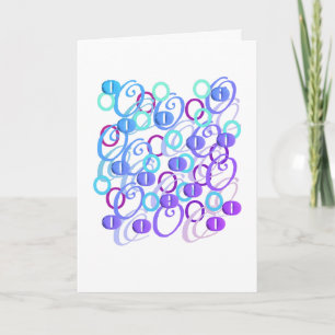 Carte "O" Confettis de Lettres