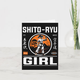 Carte O Ryu Girl Précision Et Style En Design Karaté!