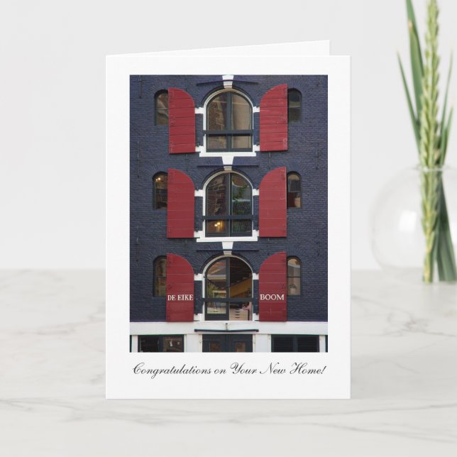 Carte Oak Tree Eyes - Félicitations pour New Home (Devant)