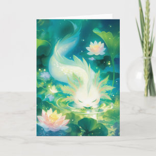 Carte Oasis Florale Axolotl