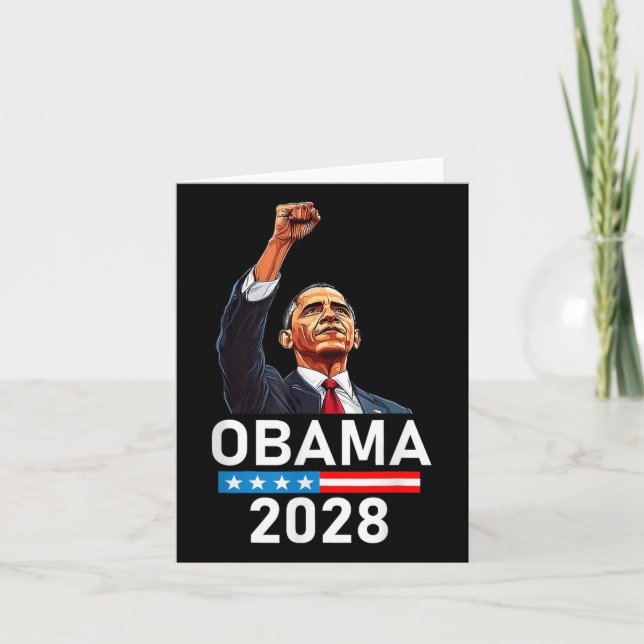 Carte Obama pour le président Obama 2028 (Devant)
