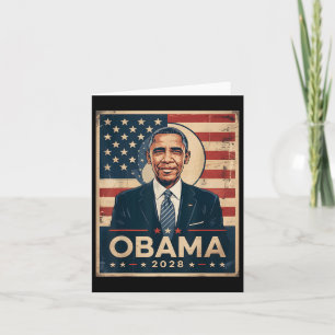 Carte Obama Président Vintage 2028 Obama _